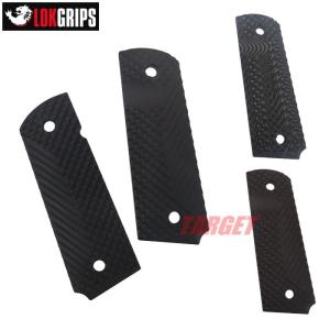 LOKGRIPS 1911フルサイズ用 G10製グリップ Double Diamond チェッカー