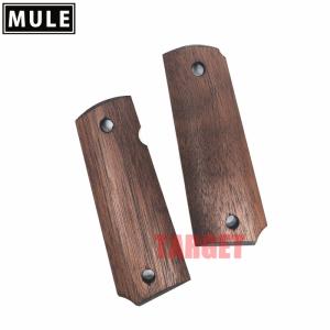 ☆MULE 1911 ガバメント用 木製グリップ ブビンガ スムース メダリオン