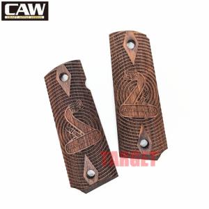 ☆MULE 1911 ガバメント用 木製グリップ ウォルナット ダイヤ