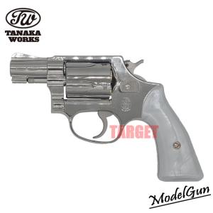 ☆ タナカワークス 発火モデルガン S&W M36 チーフスペシャル 2インチ スクエアバット トラビスモデル ニッケルフィニッシュ バージョン2｜targetmilitary