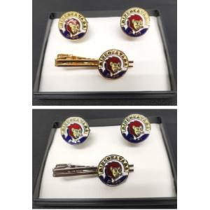 タイピン・カフスセット 海上自衛隊マーク（丸型） 金・銀