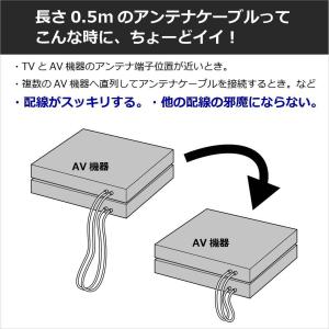 アンテナケーブル 50cm 同軸 S-4C-F...の詳細画像3