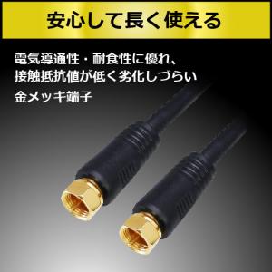 アンテナケーブル 1m 同軸 S-4C-FB ...の詳細画像5