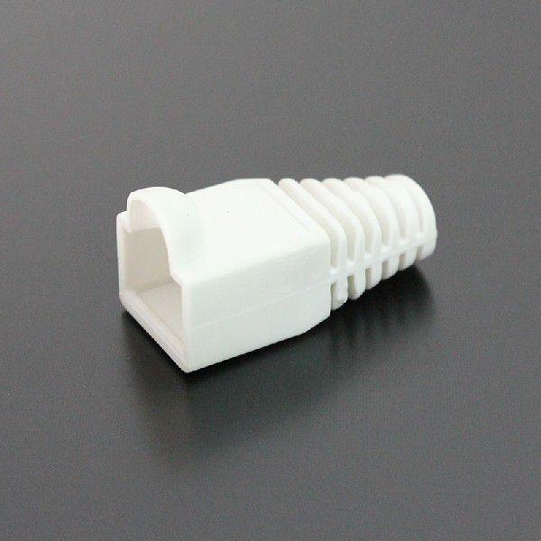 LANケーブル用 RJ45プラグブーツ ノーマル ホワイト 100個入CBN5-WH-100P 送料...