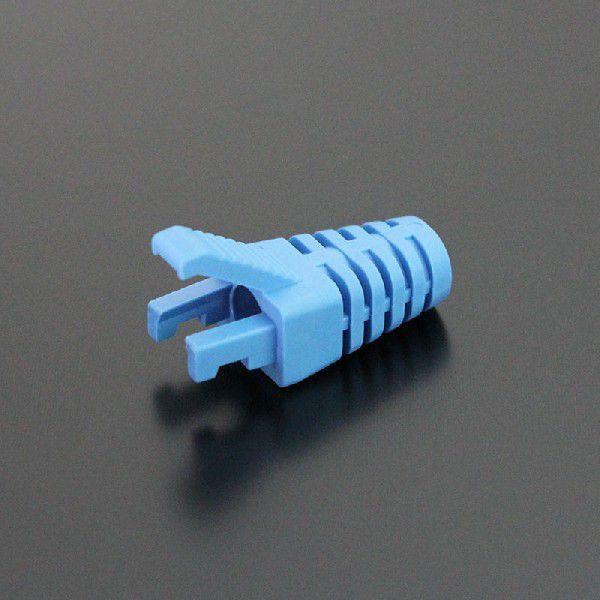 LANケーブル用 RJ45プラグブーツ スリム ライトブルー 1000個入CBS6-BL-1000P...