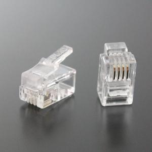 モジュラープラグ 電話プラグ RJ9 RJ11 RJ12 4極4芯 4P4C 1000個入 工事用 CRJ11-1000P44 TARO'S｜tarosdirect