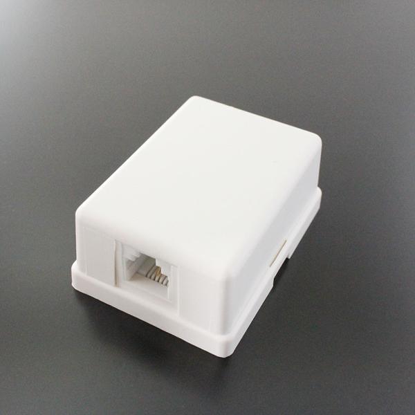 モジュラー 電話/テレホン ローゼット 露出 RJ11/12 1ポート (1口) 1回路 CRS11...