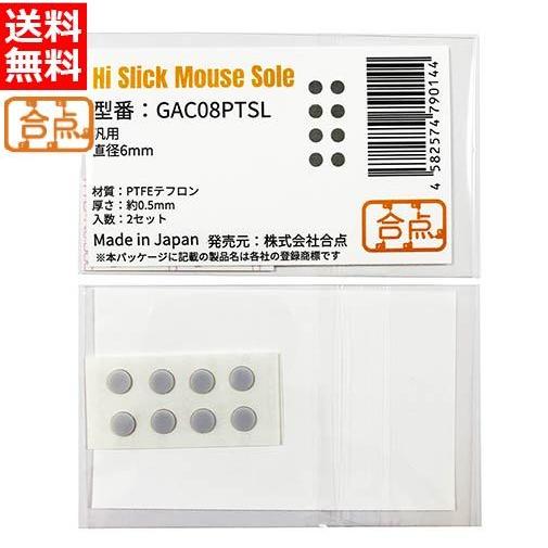 合点 ハイスリック マウスソール 汎用 0.5mm厚 PTFEテフロン [丸型] GAC08PTSL...