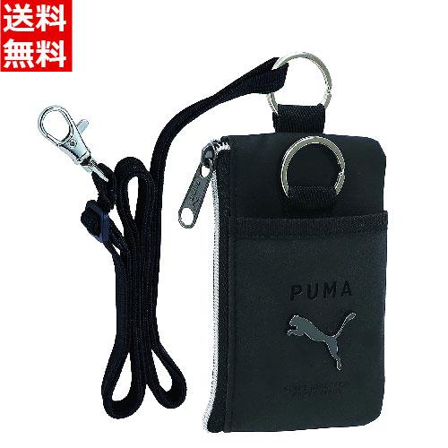 PUMA プーマ コイン&amp;パスケース ストラップ付 ブラック [こども 財布 男の子 男子 キッズ ...