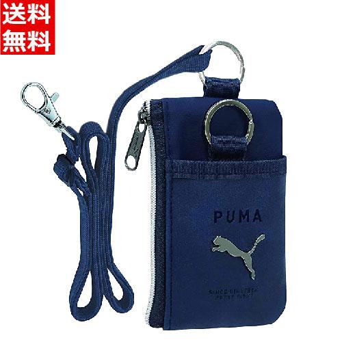 PUMA プーマ コイン&amp;パスケース ストラップ付 ネイビー [こども 財布 男の子 男子 キッズ ...