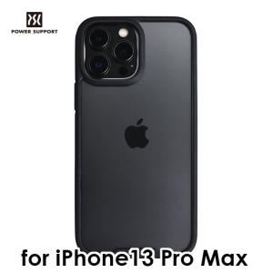 iPhone13 Pro Max ハイブリッドケース パワーサポート エアージャケット Air Jacket Hybrid ブラック PIPC-32 [送料無料]｜tarosdirect