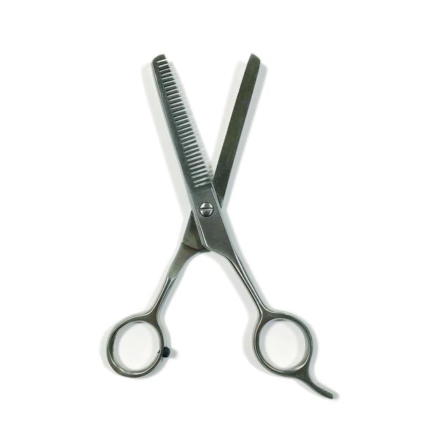 [八重シリーズ] 鍛造ステンレス スキハサミ [ヘアカット ケア用品 髪切りハサミ 理美容用 指掛け...