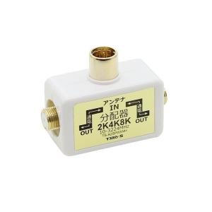 アンテナ分配器 2分配 テレビコンセント直付け...の詳細画像1