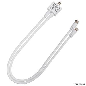アンテナ分配器 2分配 出力側ケーブル付き 0...の詳細画像1