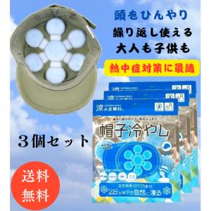 帽子の中冷やす 頭冷やすグッズ 涼みま専科 帽子...の商品画像