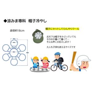帽子の中冷やす 頭冷やすグッズ 涼みま専科 帽...の詳細画像2
