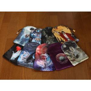 タロットバッグ サテン プリント タロットカード収納用バッグ