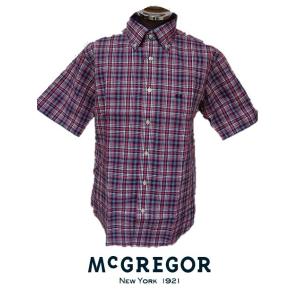 マクレガー（McGREGOR）・ パナマチェックボタンダウン半袖シャツ　マクレガーメンズ　