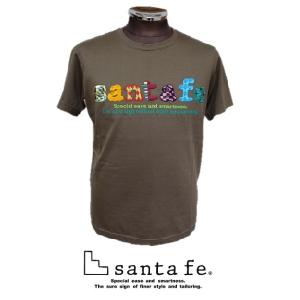 サンタフェ（santa　fe）・天竺フロントアートロゴ刺繍半袖Ｔシャツ