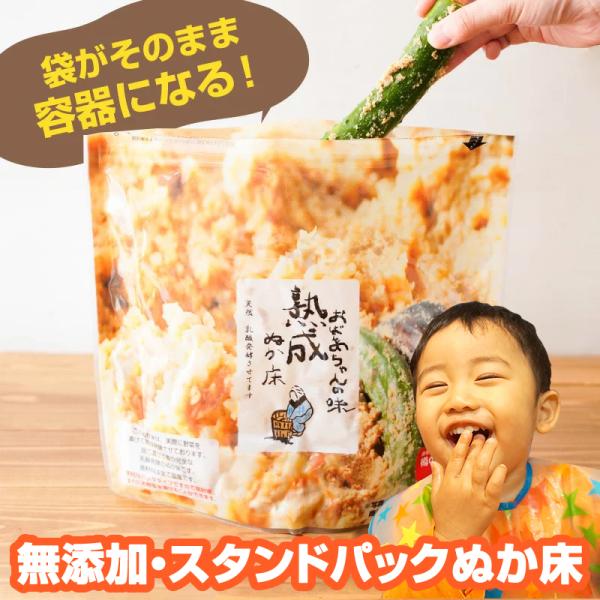 無添加 ぬか床 『ぬか床スタンドパック』 樽の味 漬物 国産原料 糠床 冷蔵庫 ぬか床容器 ぬか床セ...