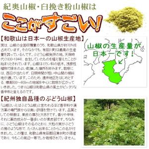 山椒 山椒粉 臼挽き粉山椒 8g 本場和歌山 ...の詳細画像3