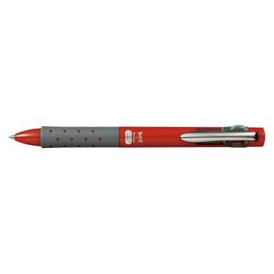 トンボ鉛筆 リポータースマート4 4色ボールペン レッド BC-FRL31 メール便可