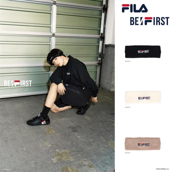 【クリックポスト】FILAｘBE:FIRST フィラ コラボ ヘッドバンド 人気 おしゃれ  ビーフ...