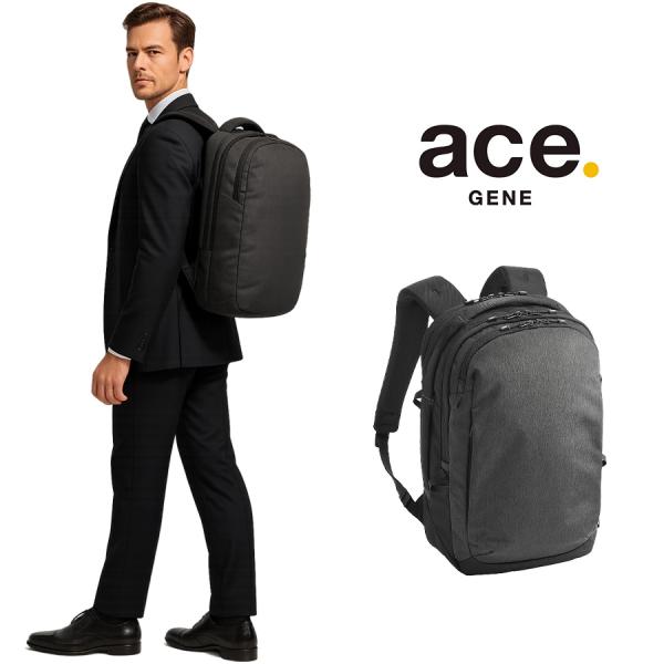 【ace.GENE】 68591 ラグレンティスヘザー リュック 17-20L ビジネス エキスパン...
