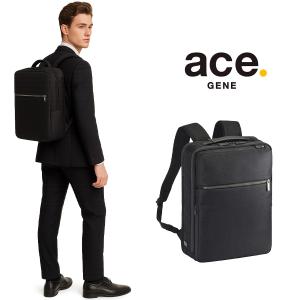 ace.GENE ビジネスリュック ブラック 大容量 出張 ace. GENE LABEL ace.GENE エースジーン GADGETABLE ビジネスリュック