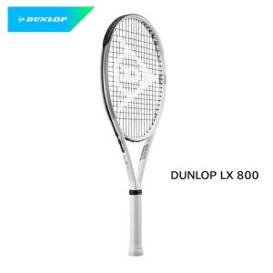 DUNLOP テニスラケット 選べるガット張無料 LX 800 ホワイト×シルバー（商品コード：DS22108）21DLX800