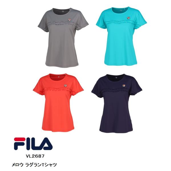 SALE   フィラ　メロウ ラグランTシャツ　VL2687　『ポスト投函対応商品』　レディース　ゲ...