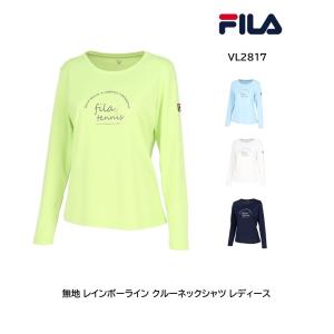 フィラ　グラフィックプリント クルーネックロングTシャツ レディース　VL2817　『ポスト投函対応商品』　長袖　ウィメンズ　テニス｜tashiro-sport