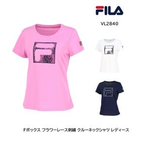 FILA（フィラ） SALE ロゴ刺繍 Tシャツ 花柄 スポーツウェア
