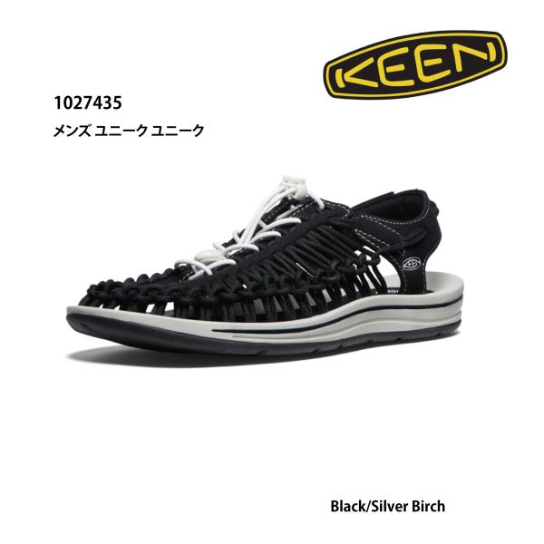 KEEN　1027435　メンズ ユニーク ユニーク  Black/Silver Birch