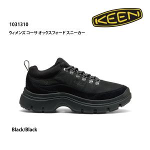 KEEN　1031310　ウィメンズ コーサ オックスフォード スニーカー Black/Black