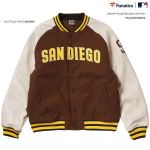 あひる小隊長さま専用★未使用Lサイズ★ Fanatics パドレス スタジャン MLB パドレス ジャケット Standardlogo PUメルトン Jacket スタジャン