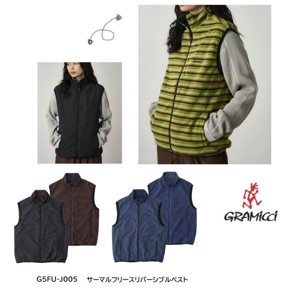 GRAMiCCi 　サーマルフリースリバーシブルベスト THERMAL FLEECE REVERSI...