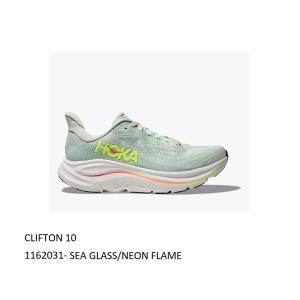 HOKA　CLIFTON 10　1162031-SLSSN (シー グラス / ネオン フレーム) 　［レディース］　ホカ オネオネ　クリフトン 10　ランニングシューズ　