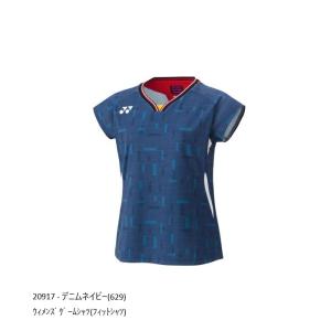 YONEX　ウィメンズゲームシャツ(フィットシャツ) 20917 (629) 『ポスト投函対応商品(1/2)』 ポスト投函送料無料 ヨネックス バドミントン テニス 半袖