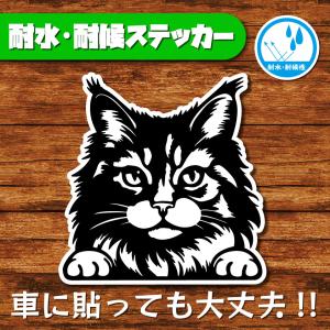 耐水・耐候ステッカー(猫 4)