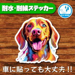耐水・耐候ステッカー(ショートヘアード・ハンガリアン・ビズラ 2)