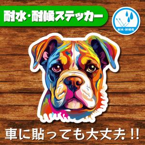 耐水・耐候ステッカー(ブルドッグ 5)