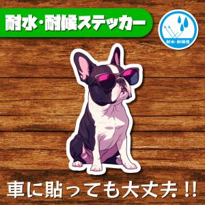 耐水・耐候ステッカー(ボストンテリア 7)