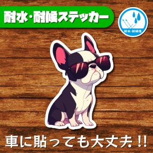 耐水・耐候ステッカー(ボストンテリア 9)