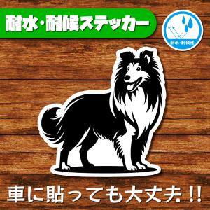 耐水・耐候ステッカー(シェルティ 11)