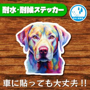 耐水・耐候ステッカー(ラブラドールレトリバー 14)
