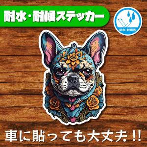 耐水・耐候ステッカー フレブル フレンチブルドッグ ボストンテリア 犬ステッカー dog 犬