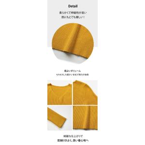 ニット カットソー レディース リブニット ト...の詳細画像4