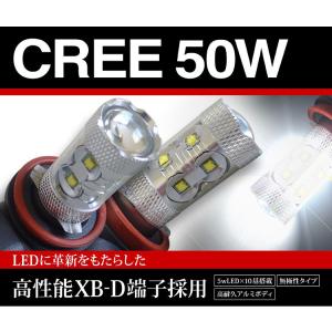 LEDバルブ CREE XB-D 50w H7 H8 H11 H16 HB3  HB4 6000K