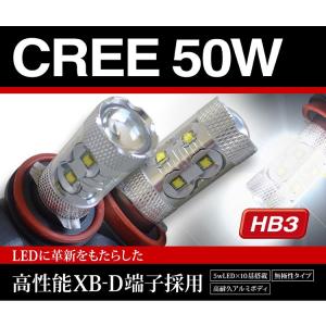 タントカスタム 全車種 ハイビーム CREE XB-D搭載 LED 50W HB3